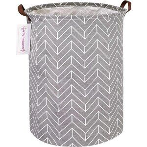 Large Storage Basket,Laundry Hamper/Bathroom/Home Decor/Collapsible Round Bin